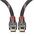 Farstrider 4K HDMI Cable/HDMI Cord 12ft - Ultra HD 4K Ready HDMI 2.0 (4K@60Hz 4:4:4) - High Speed 18Gbps - 26AWG Braided Cord-Ethernet/3D/HDR/ARC/CEC/HDCP 2.2/CL3