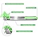 Watermelon Slicer Fruit Knife-PATENTED-RUCACIO Melon and Cantaloupe Fruit Slicer, Carver, Knife - Carving and Cutting Tools for Home, Professional Restaurant Chefs - Easy Grip Kitchen Gadgets (GREEN)