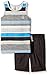 Calvin Klein Little Boys' Toddler 2 Piece Set- Graphic Tank Top and Drawstring Short, Multi, 2T