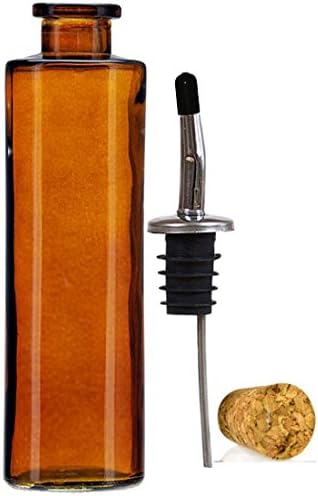 Olive Oil Outpost on Anna Maria Signature 250ml Amber Glass Bottle Stainless Steel Pour Spout Cork