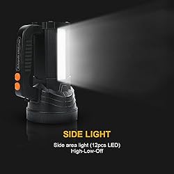 BIGSUN Bright LED Rechargeable Flashlight 9600mAh