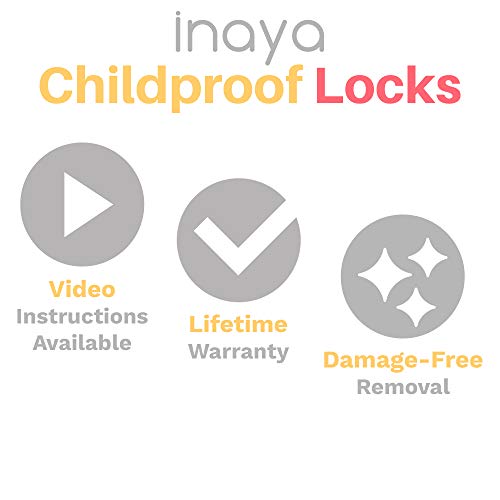 Cabinet Locks Child Safety Latches - 8 Pack - Baby Proofing Cabinets & Drawers Locks - Child Proof Your Home - No Drilling & No Tools Required!