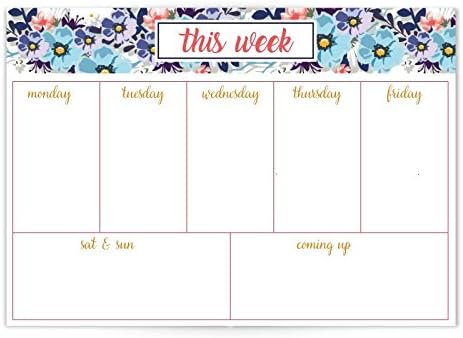 Chambers of Ink PN4 Desk Planner A4 Size, Undated 52 Tear Off Sheets, Multicolor