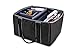 AutoExec AUE14003 File Tote Organizer Black with Hanging File Holder