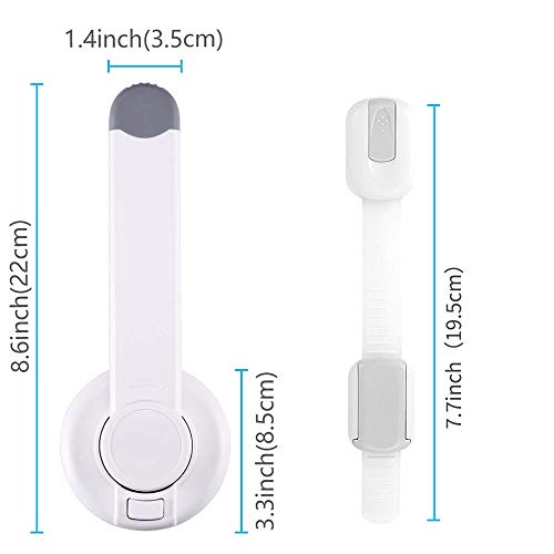 Baby Toilet Lock Proof, No Tools Needed Easy Installation with Adhesive Design for The Toilet Seat Lid, 2pcs Toddlers Toilet Locks with 2pcs Straps