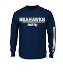 NFL Seattle Seahawks Men's UVH Tee, Navy, XX-Large
