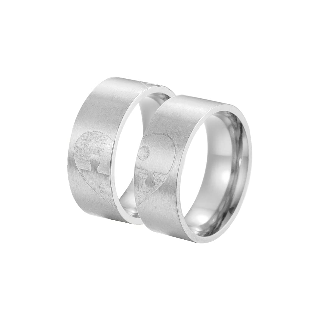 QIAMNI 316L Stainless Steel Leaf Pattern Men's Wedding Rings, Luxurious Unique Design for Men's Engagement Wedding Wedding Anniversary Men (SPR020-Silver)
