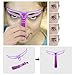 Eyebrow Stencils, Eyebrow Template, Eyebrow Shaping Kit, 8 Styles Reusable Eyebrow Stencil with Handle and Strap, Washable