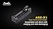 Fenix FD40 1000 Lumen CREE LED variable beam Flashlight with ARB-L4-4800 26650 battery, ARE-X1 Charger and EdisonBright brand battery carry case