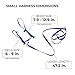 Juvale Adjustable Nylon Pet Harness Collar and Leash for Cats and Small Dogs, Navy Blue