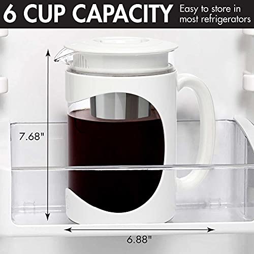 Primula Burke Deluxe Cold Brew Iced Coffee Maker, Comfort Grip Handle