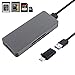 (Upgraded Version) Ezavan XQD SD Card Reader, 4-in-1 USB 3.0/Type-C Super Speed Multi-Card Reader for XQD, SD, TF, Compatible with Mac OS / Windows / Android