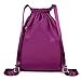 Dannyrober Waterproof Drawstring Sport Bag Backpack For Men Women Wine Red