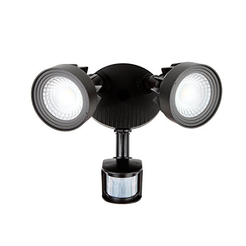 Brightech – LightPRO LED Security Light – Super Bright Energy-Saver – 21 Watts – 3 Motion Sensor Time Settings + Dusk-to-Dawn Automatic Activation – Black