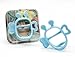 Mama's TEM Wearable Baby Teething Toys with Teether Handle, Eco-Friendly Non-Toxic BPA Free Pure Silicone, Easy to Clean Infant Toys, Newborn Baby Gift (Blue)