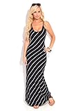Lolli Couture STRIPES BARE BACK CAMI MAXI DRESS