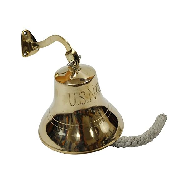 Us-Navy-6-IndoorOutdoor-Brass-BellWall-Mount Us-Navy-6-IndoorOutdoor-Brass-BellWall-Mount