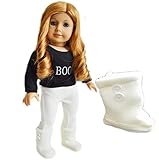 Brittany's My Fall Ivory Button Boots Compatible with American Girl Dolls, Bitty Twins and Bitty Baby