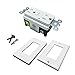 GFCI Wall Outlet -SECKATECH 15 Amp 125 Volt Tamper-Resistant Receptacle with Indicator Light,2 Nylon Wallplates, Screws,White. (1 PACK)