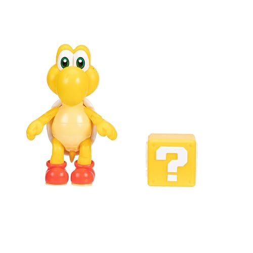 SUPER MARIO Action Figure RED KOOPA TROOPA ? BLOCK Jakks