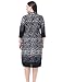 Chicwe Women's Cashmere Touch Plus Size Printed Dress Cowl Neck US12-28