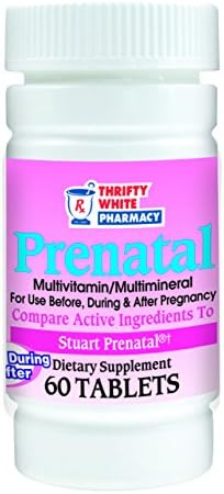 Thrifty White Prenatal Multivitamin/Multimineral - 60 Tablets