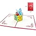 Akeydeco 3D Pop Up Birthday Cards Handmade Greeting Cards with Envelopes for Sister/Mom/Wife/Kids/Boy/Girl/Friend (3 Pack)
