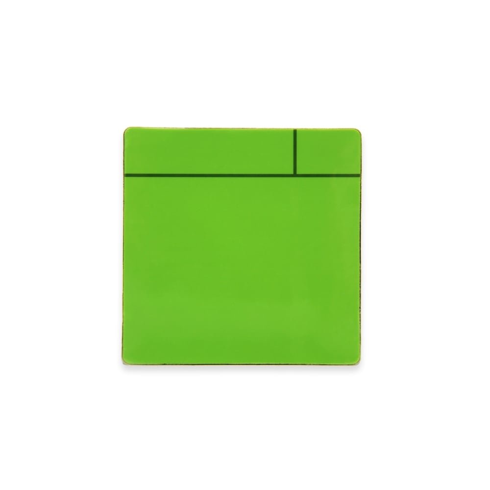 MagFlex® Flexible Gloss Green Dry-Wipe Scrumboard Magnet for Creating Removable and Changeable Labels - 75mm x 75mm - Pack of 100