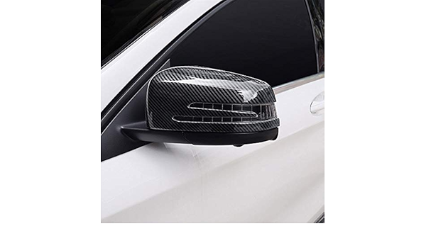 Amazon Com Window Louvers Carbon Fiber Side Door Rearview Mirror Cap Cover Trim Fit For Mercedes Benz A Cla Gla Glk Class W176 W117 X156 X204 Rear Window Louvers Car Color Carbon