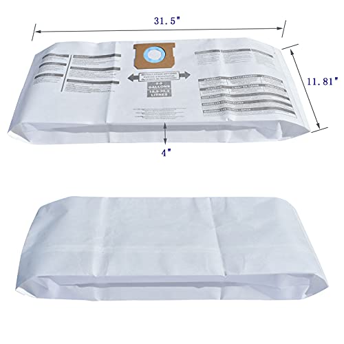 Vacuum Filter Bag for ShopVac 58 Gallon Type E, Dry Wet Disposable