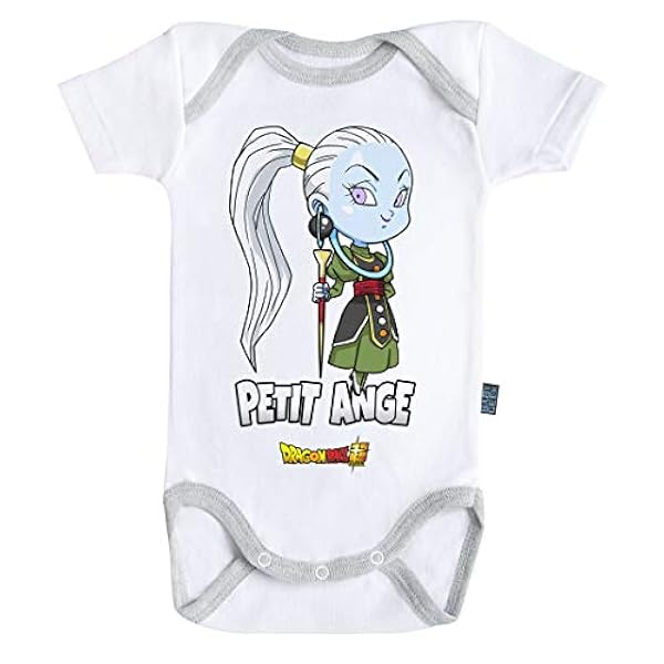 Baby Geek Petit Ange Vados Dragon Ball Super Body Bebe Manches Courtes Licence Officielle