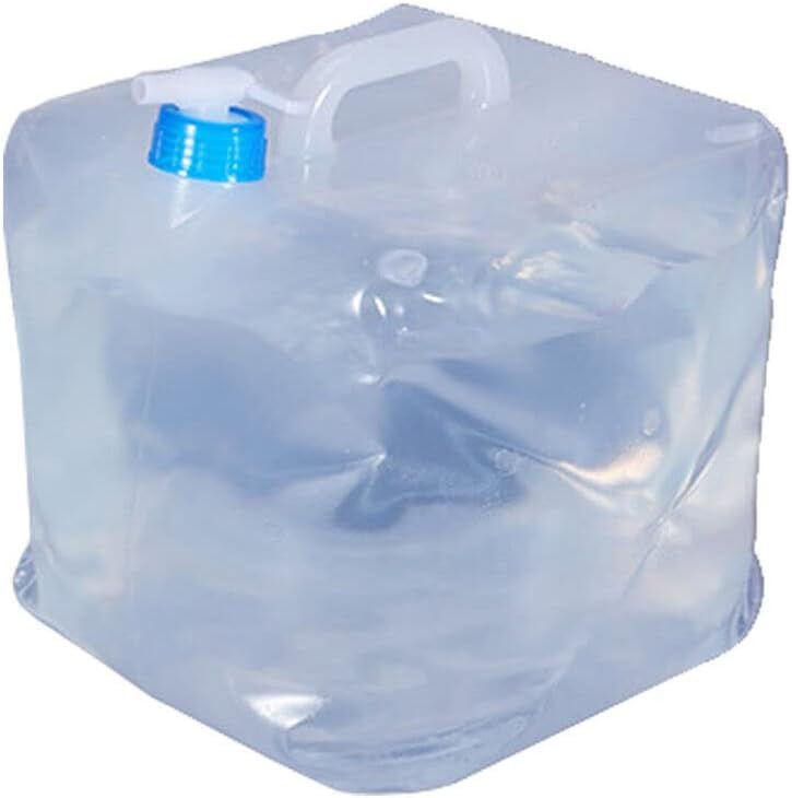 10/20L Portable Water Container With Tap Camping Tank Carrier Storage Carry Collapsible Plastic Canteen Lightweight Large Hiking Fishing Climbing Picnic BBQ Travel Outdoor Use (10L)