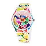 Swatch Women's Gent SUOW126 Multicolor Silicone Swiss Quartz Watch