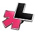 HeForShe Men Logo Pin Black and Magenta