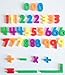 Kid’s Dry Erase Board and Magnet Set – 109 Piece Magnetic Letters, Numbers, and Symbols for Fun Educational Learning – Hanging Whiteboard for Home, Preschool, Kindergarten – by EduKids