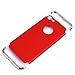 iPhone 7 Case, iPhone 8 Case, Monsety iPhone 7 Case Back Cover, 3 - Piece Ultra Slim & Rugged Fit Shock Anti - Drop Proof Impact Resist Protective Hard Case for Apple iPhone 7 4.7 Inch (Red)