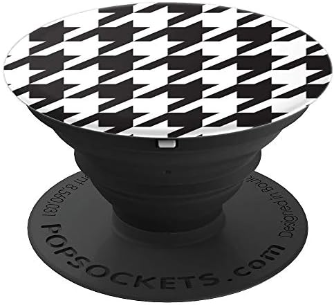 Alabama houndstooth black and white PopSockets PopGrip: Swappable Grip for Phones & Tablets