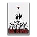 MR CI JSC268 Be Kind Banksy Poster | 18-Inches by 12-Inches | Premium 100lb Gloss Poster Paper
