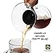 ParkBrew Pour Over Coffee Maker - set includes glass pourover carafe (up to 27 fl. oz.), heat retaining lid, and reusable coffee filter or dripper