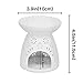 Ivenf Ceramic Tea Light Holder, Aromatherapy Essential Oil Burner, Great Decoration for Living Room, Balcony, Patio, Porch and Garden, Vase Shape
