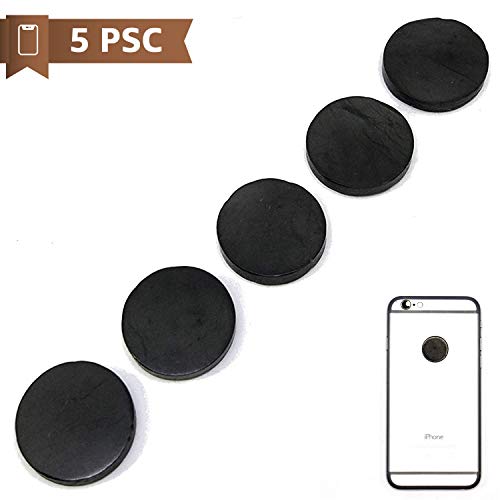 Radiation Protection for Cellphones/Laptop - Anti EMF/EMR Radiation Sticker - Radiation Shield Blocker - Set of 5 Polished Shungite Plate Sticker for Mobile Phone - Shungite Stickers for Cell Phone - Thumbnail 5
