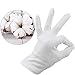 Alyan & Jammsy White Gloves 100% Cotton Gloves for Dry Hands Women Men Sleeping Gloves Overnight Moisturizing Gloves Eczema Sensitive Skin Treatement (10 Pairs)