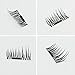 CARETHYS False Magnetic Eyelashes 3D Reusable Fake Eyelashes , 2 Pairs 4 Pieces, Ultra Thin, Natural Look