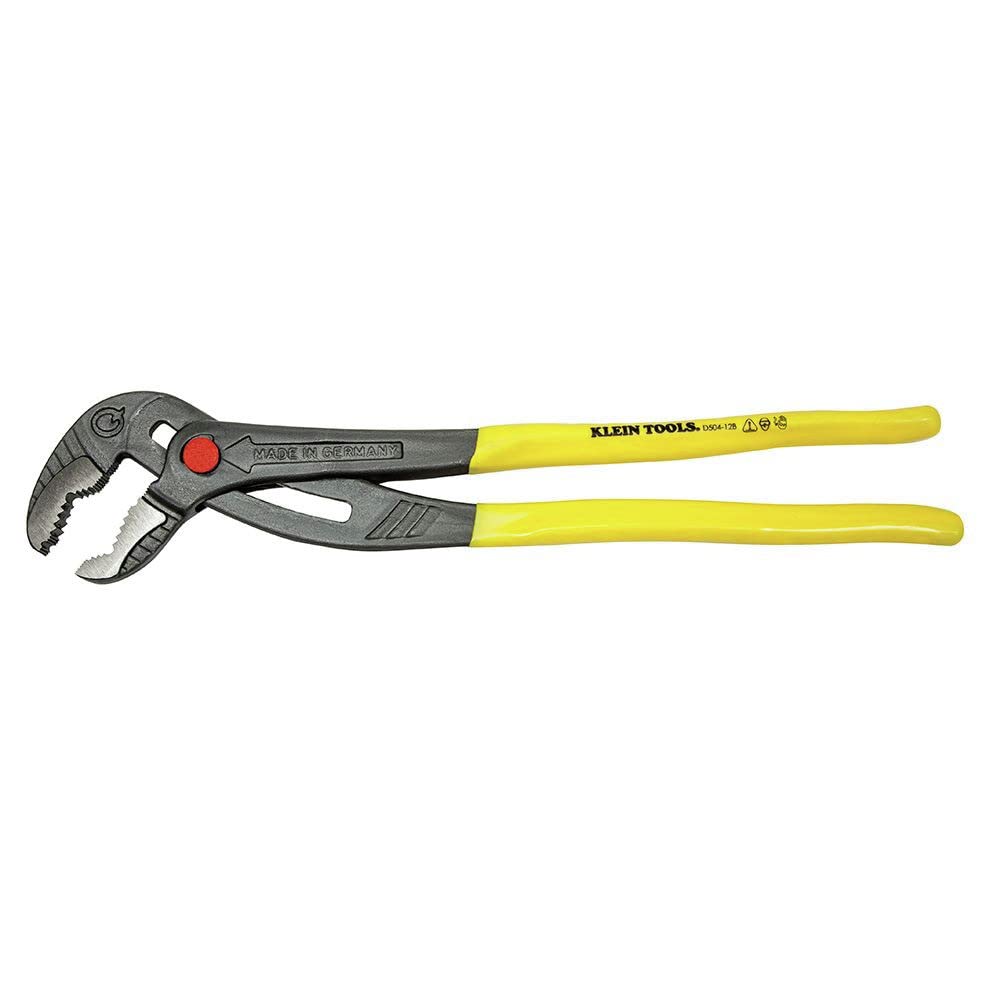 Klein Tools D504-12 Classic Klaw Pump Pliers, 12-Inch, Yellow