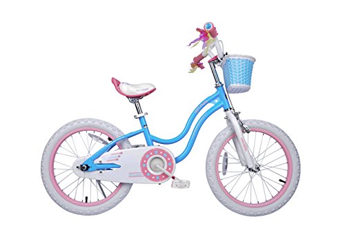 RoyalBaby Girls Kids Bike Stargirl 12 14 16 18 Inch Bicycle 3-9 Years Old Basket Training Wheels Kickstand Pink Blue…