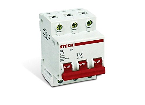 Disjuntor Tripolar 20 A Branco Din Steck