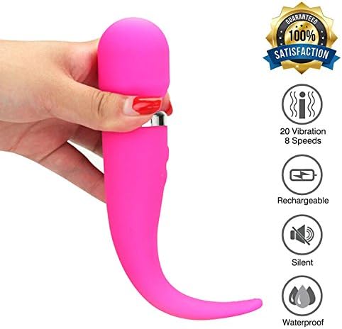 Wireless Wand Massager for Relieves Stress Waterproof Rechargeable Body Back Sport Massage Travel Friendly 8 Magic Patterns Personal Quiet Powerful