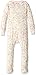 Burt's Bees Baby Baby Girls' Organic Print Zip Front Non-Slip Footed Sleeper Pajamas, Dotted Mountains, 18 Months