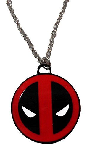 Marvel Comics DEADPOOL Logo Metal/Enamel PENDANT on 20" Chain