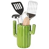 MyGift Southwestern Style Green Ceramic Utensil